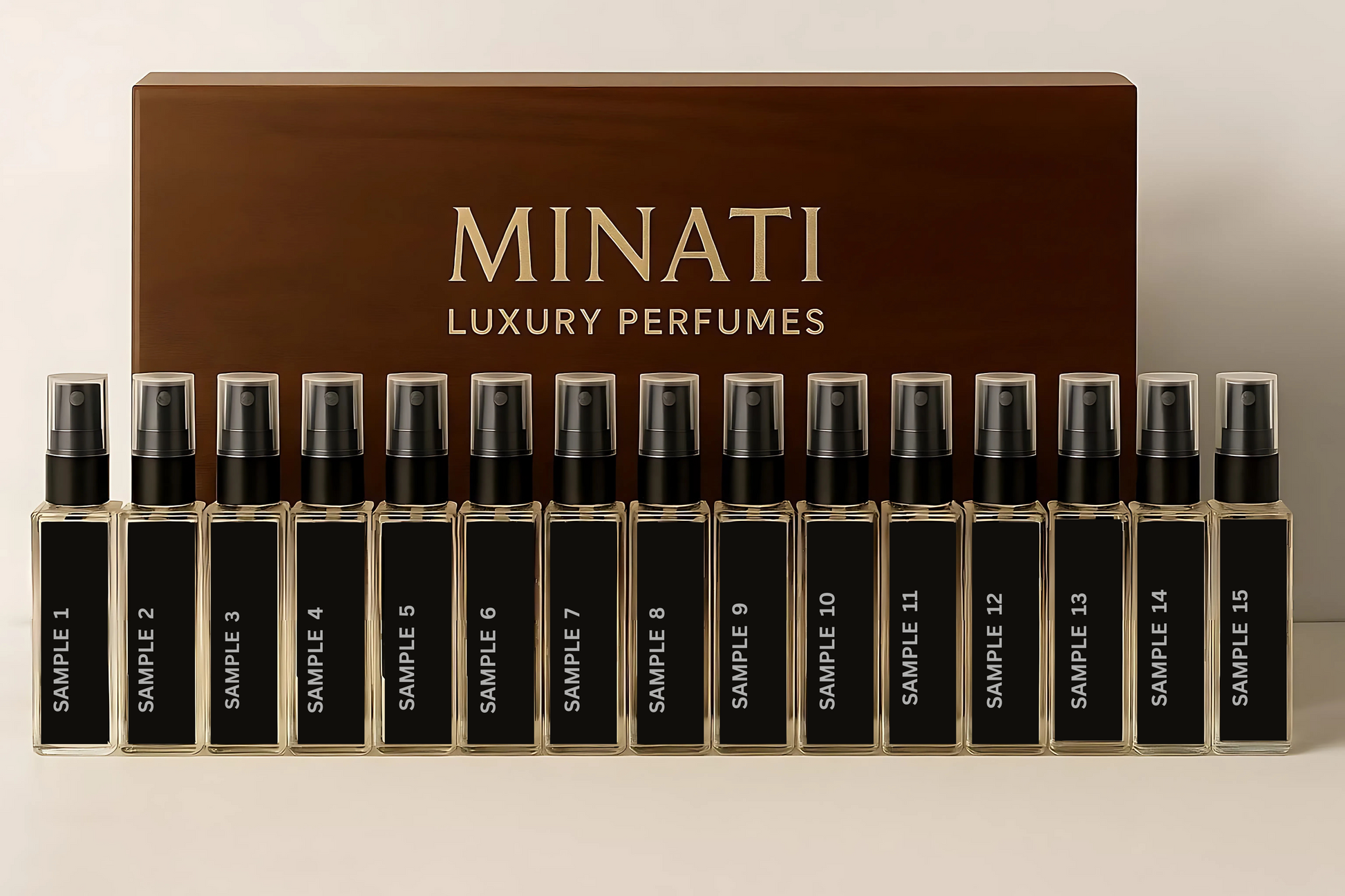 Perfume Sample Kit – 15 Premium Fragrances - Minati Luxury